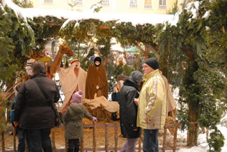 Weihnachtsmarkt Kirchberg - Krippe