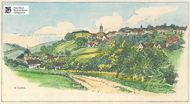 Ansicht von Bartenstein um 1850