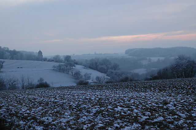 winterlicher Blick nach Bartenstein