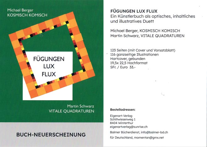 SCHLOSS BARTENSTEIN Atelier und Kunstkammer - MICHAEL BERGER Buchvorstellung FÜGUNGEN LUX FLUX