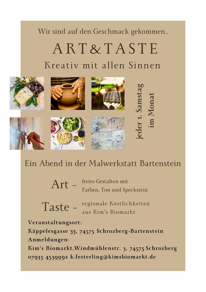 Art & Taste – Kreativ mit allen Sinnen