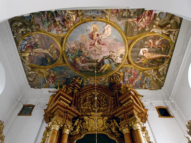 Bartensteiner Kirche - Deckengemälde von Lazaro Maria Sanguinetti