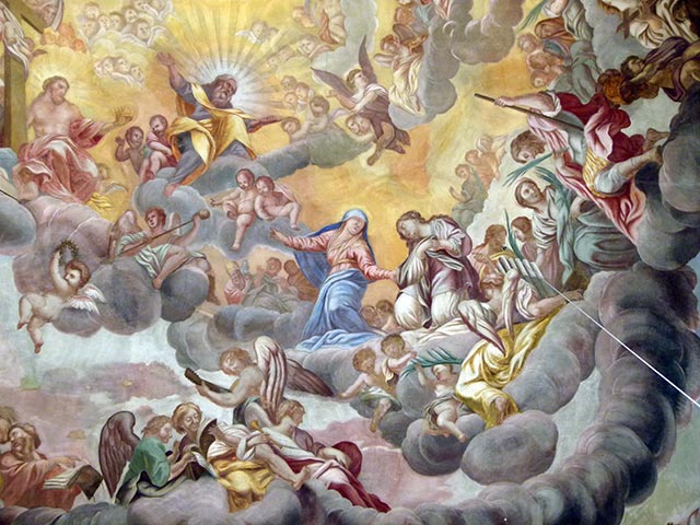 Bartensteiner Kirche - Deckengemälde von Lazaro Maria Sanguinetti