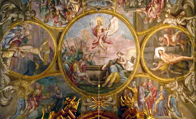 Bartensteiner Kirche - Altar - Deckengemälde von Lazaro Maria Sanguinetti