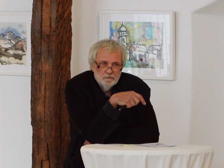 Kunstausstellungseröffnung - Maler Franz Bauer im Schloss Schrozberg