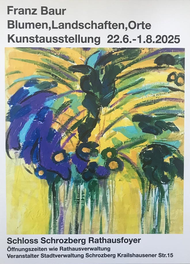 Franz Baur Formen Blumen, Landschaften, Orte