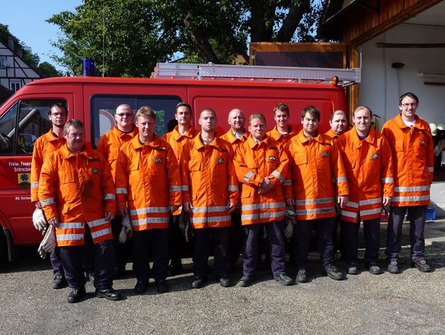 Mannschaft der Feuerwehr Bartenstein 2015
