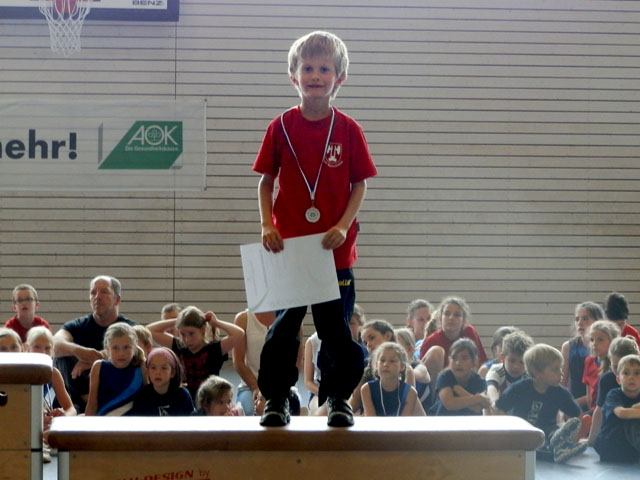 Kreiskinderturnfest in Crailsheim 2016 - Siegerehrung TSV-Bartenstein