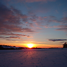 Sonnenuntergang über Bartenstein