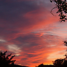 Sonnenuntergang über Schloss Bartenstein